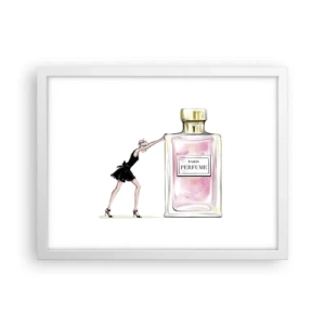 Poster in een witte lijst - De essentie van vrouwelijkheid - 40x30 cm