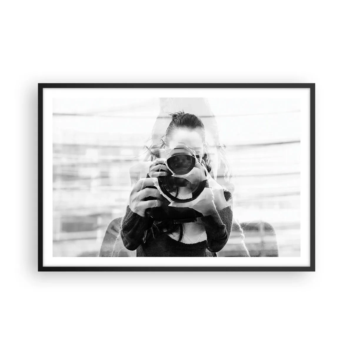 Poster in een zwarte lijst - Maker en materiaal - 91x61 cm