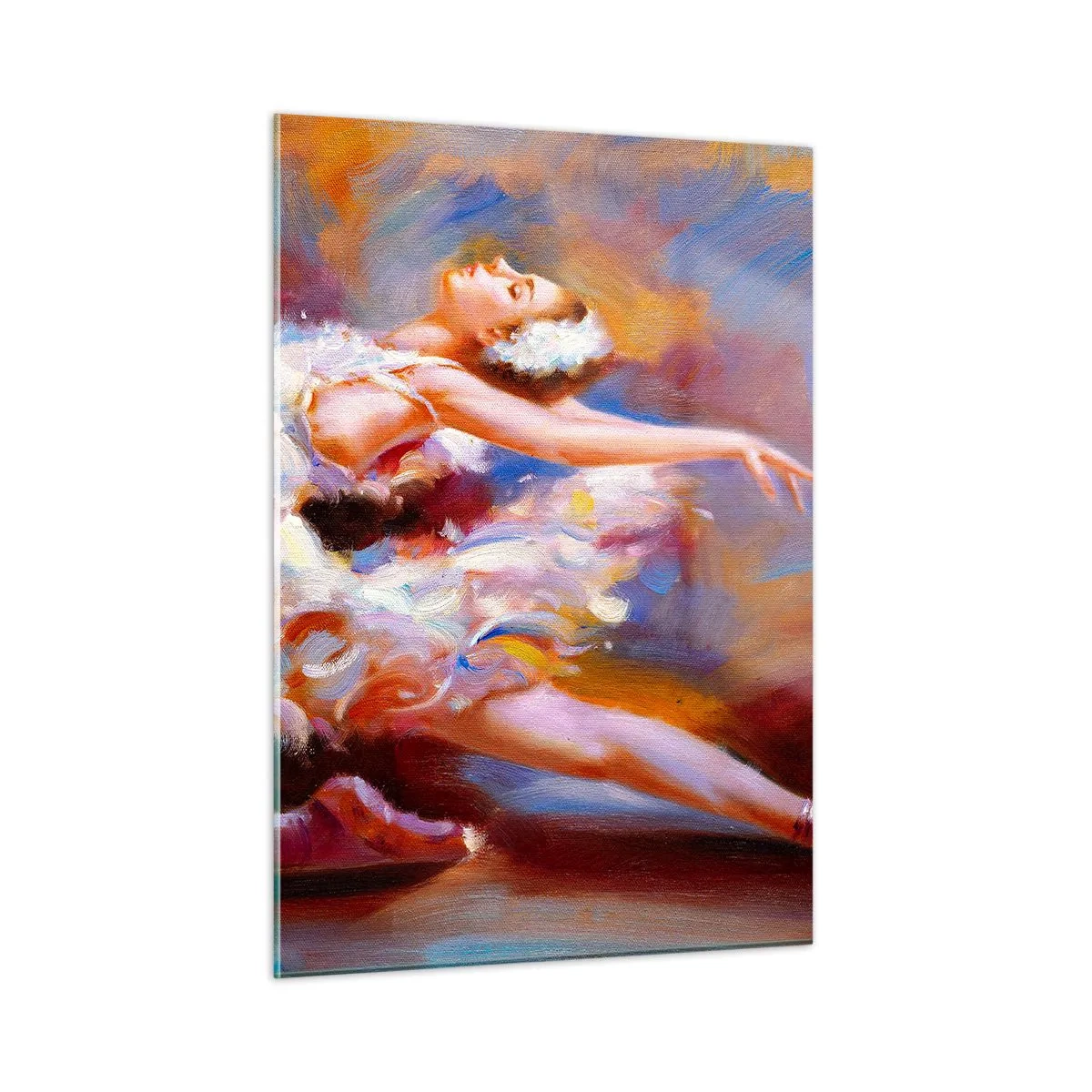 Schilderen op glas - Zwaan gratie - 50x70 cm