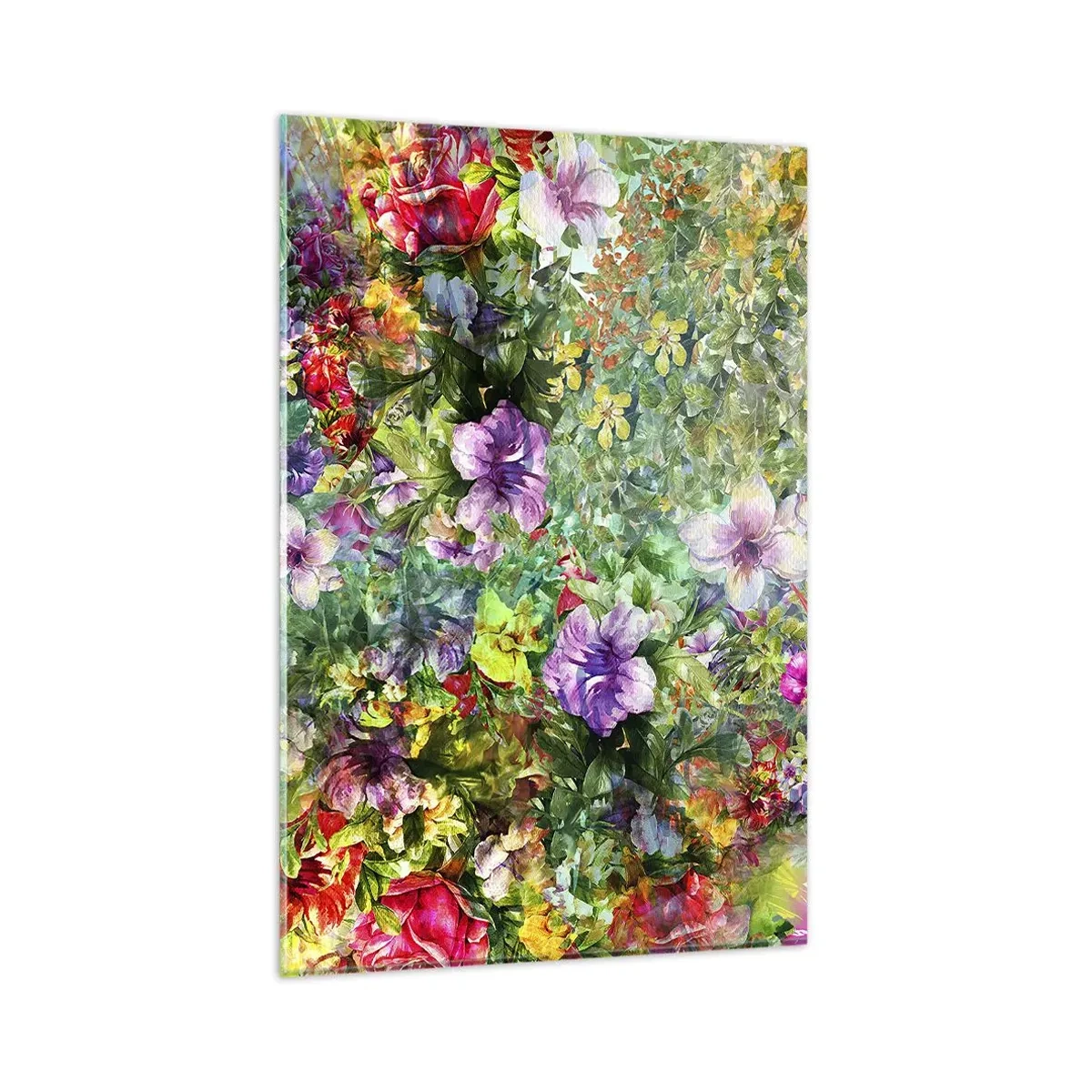 Schilderen op glas - In bloemen voor verderf - 80x120 cm