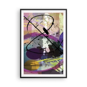 Poster in een zwarte lijst - Je kunt rechtdoor of rondom - 61x91 cm