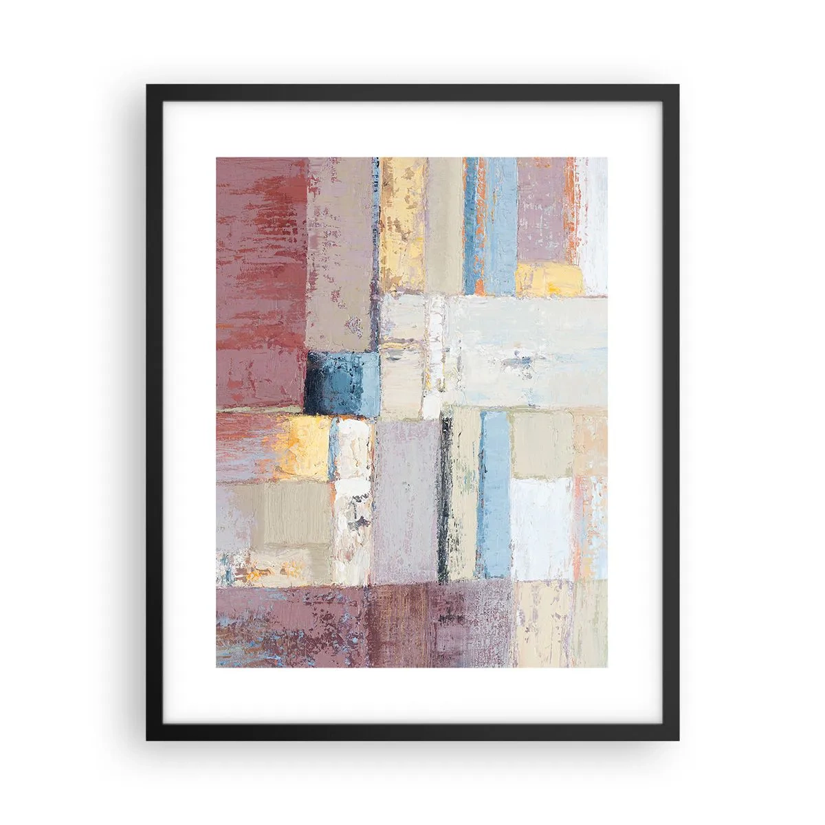 Poster in een zwarte lijst - De rust van geometrie - 40x50 cm