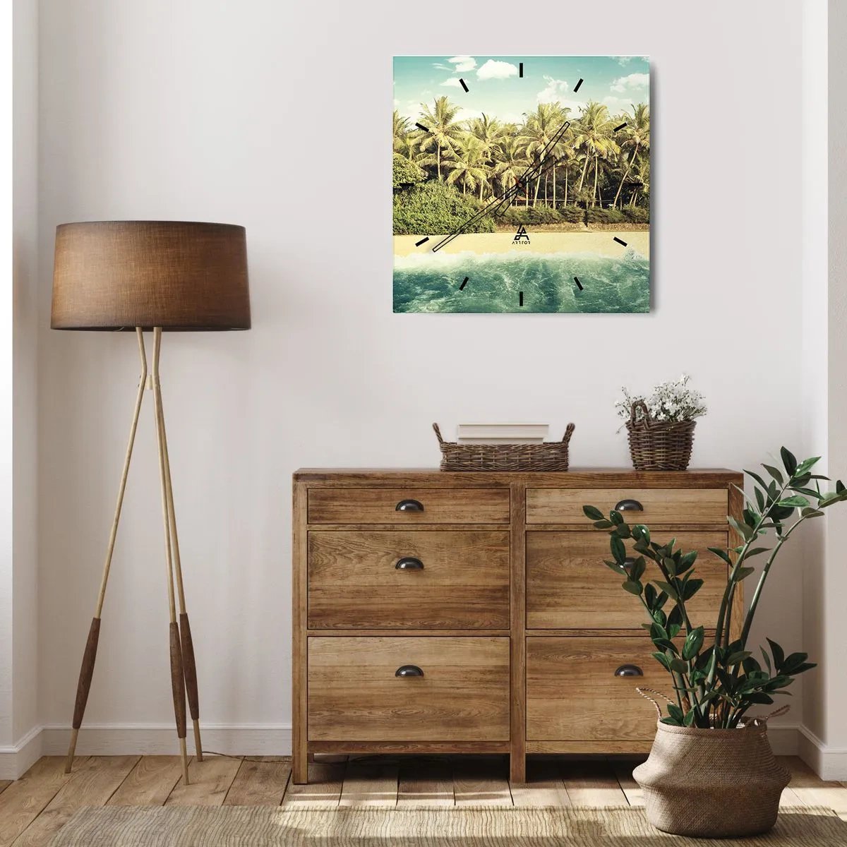 Wandklok - Klok - Hoe zit het hier? - 40x40 cm