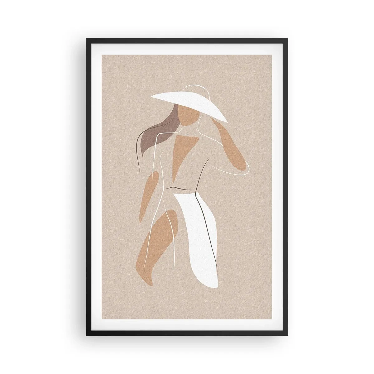 Poster in een zwarte lijst - Mode is leuk - 61x91 cm