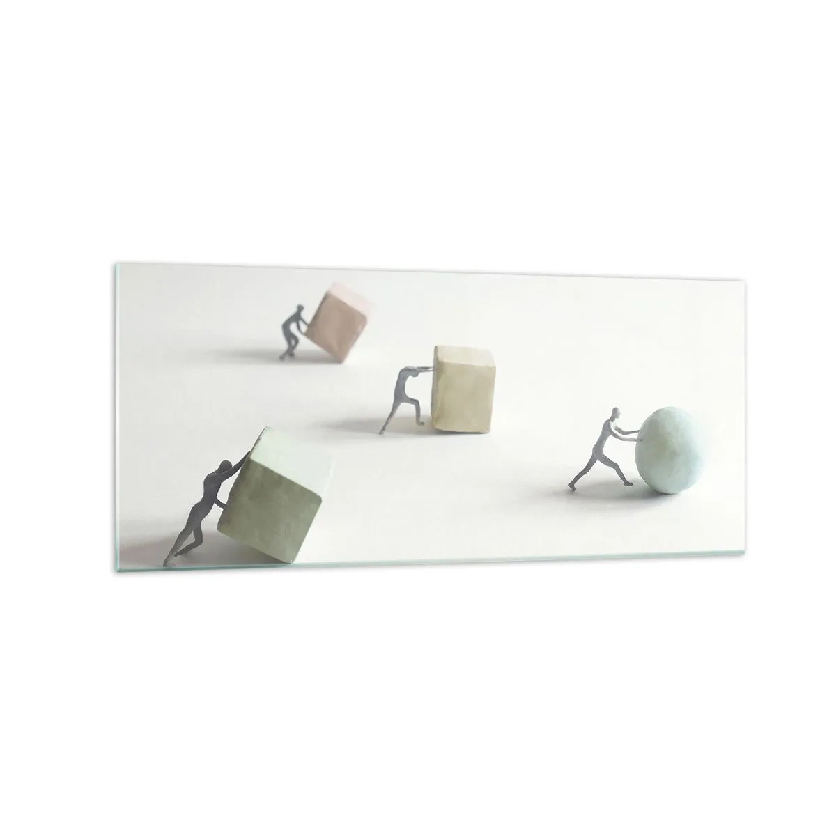 Schilderen op glas - Puur leven - 120x50 cm