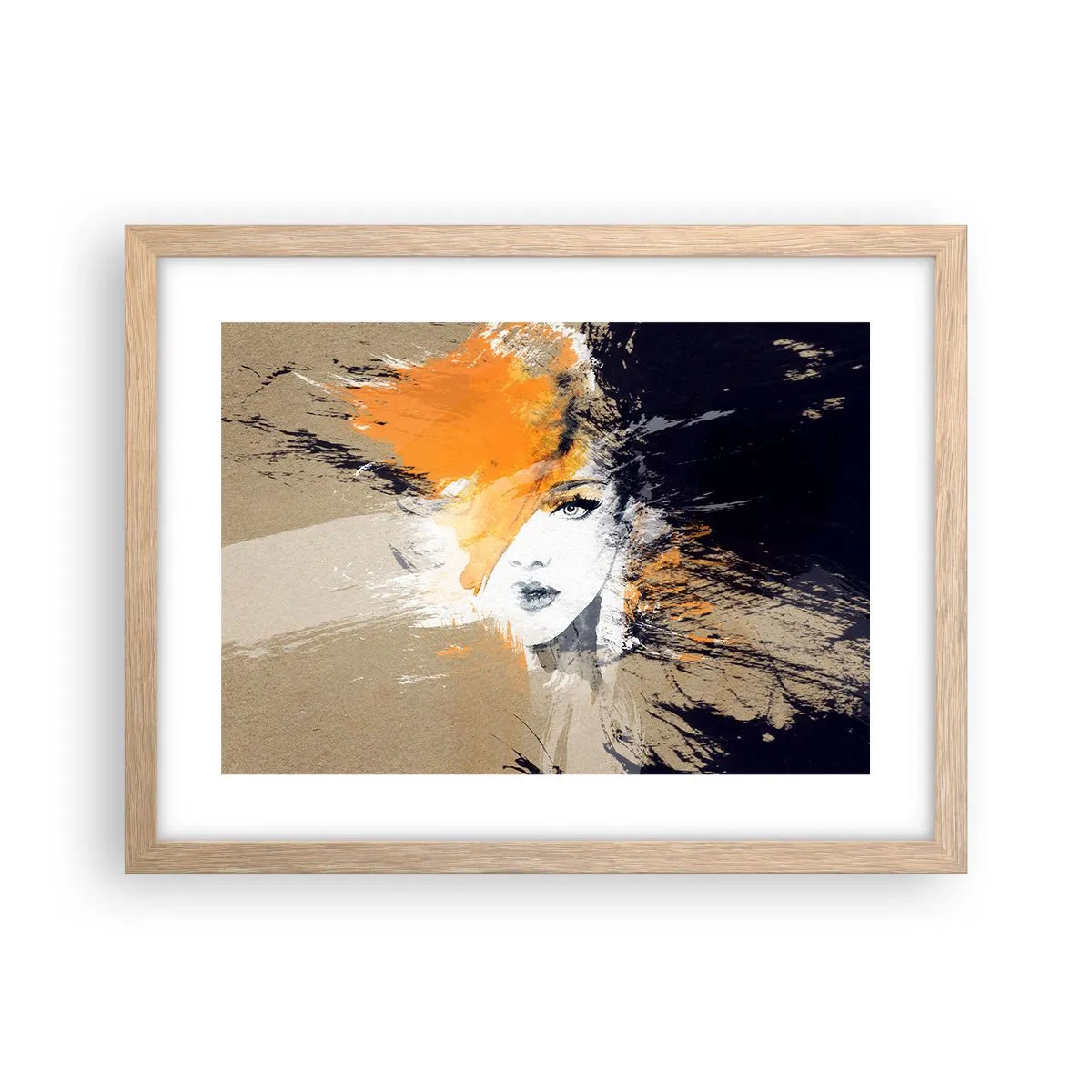 Een poster in een licht eiken lijst - En er is licht - 40x30 cm
