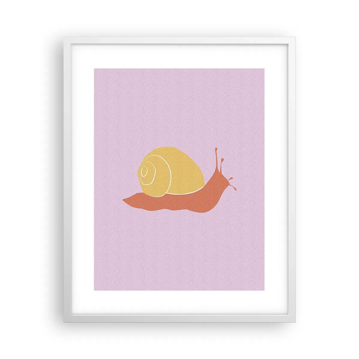 Poster in een witte lijst - Er is geen haast - 40x50 cm