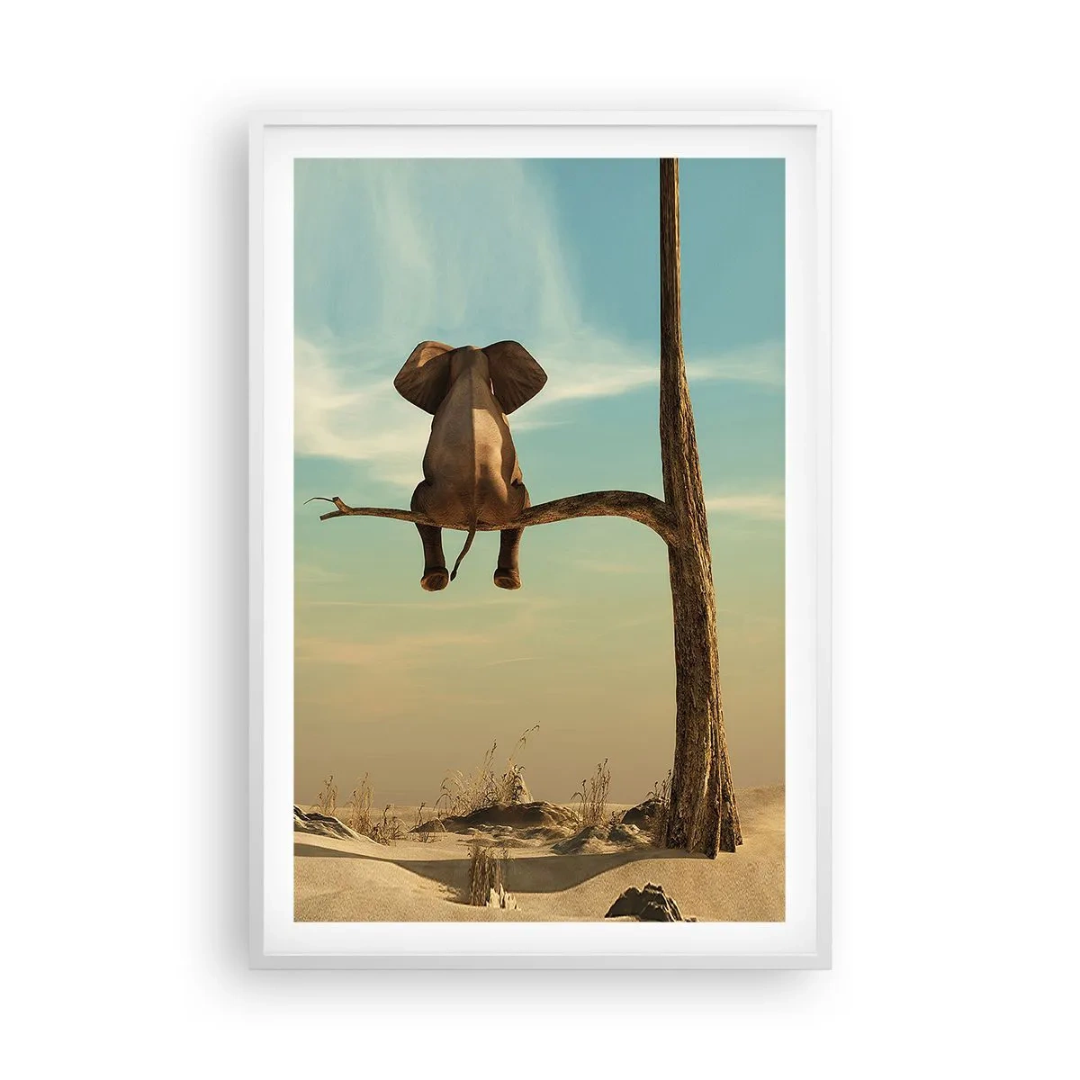 Poster in een witte lijst - Een nieuw gezichtspunt - 61x91 cm