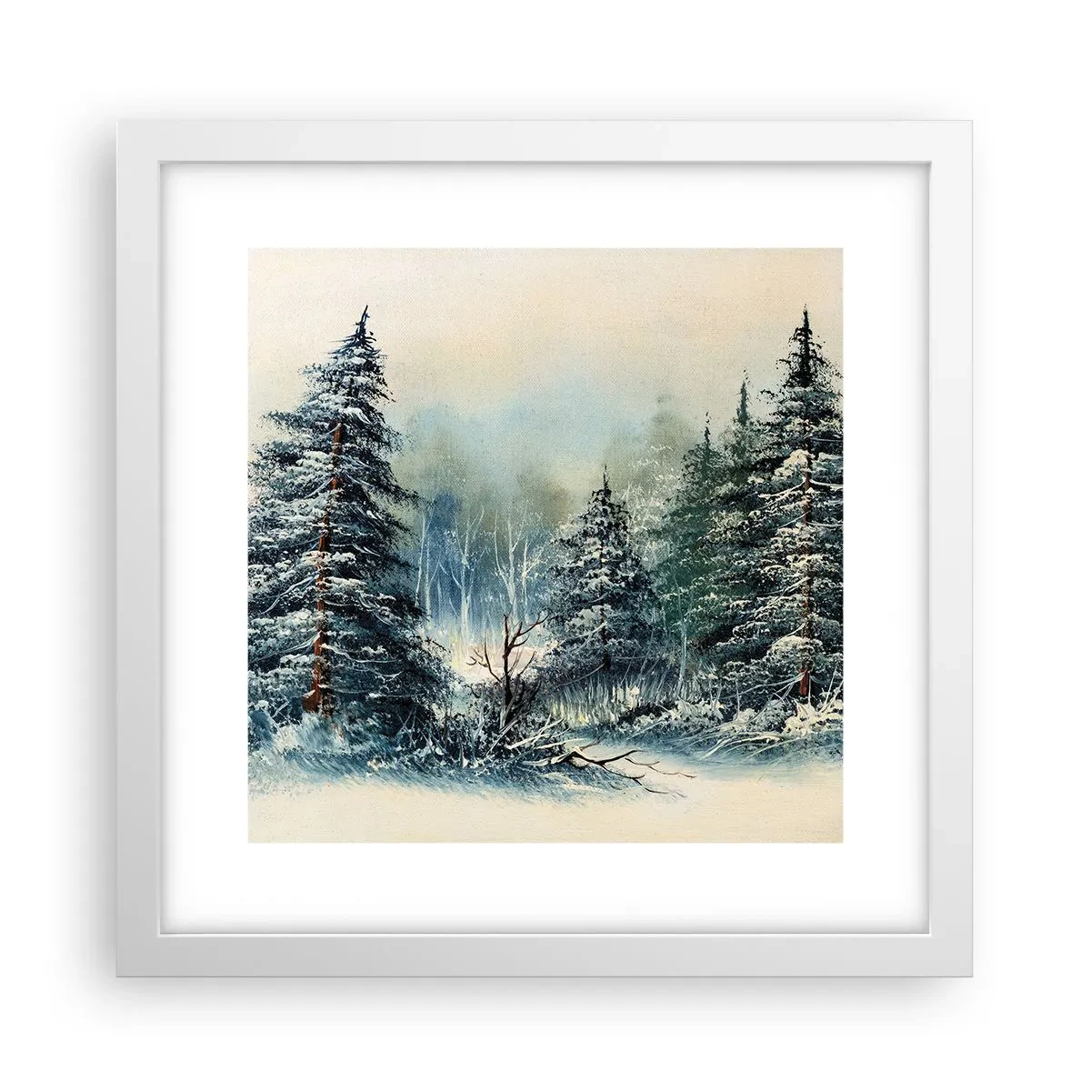 Poster in een witte lijst - Klaar voor kerst - 30x30 cm