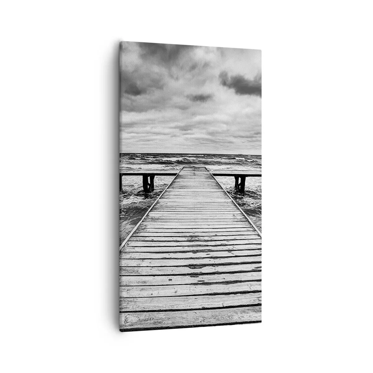 Schilderen op canvas - Ik wacht tot de wind wegjaagt... - 55x100 cm