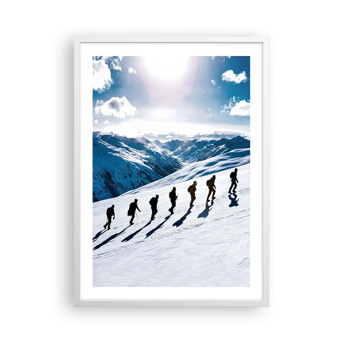 Poster in een witte lijst - Het team van de veroveraars - 50x70 cm