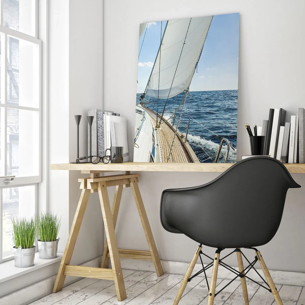 Schilderen op glas - Ahoi, avontuur - 70x100 cm