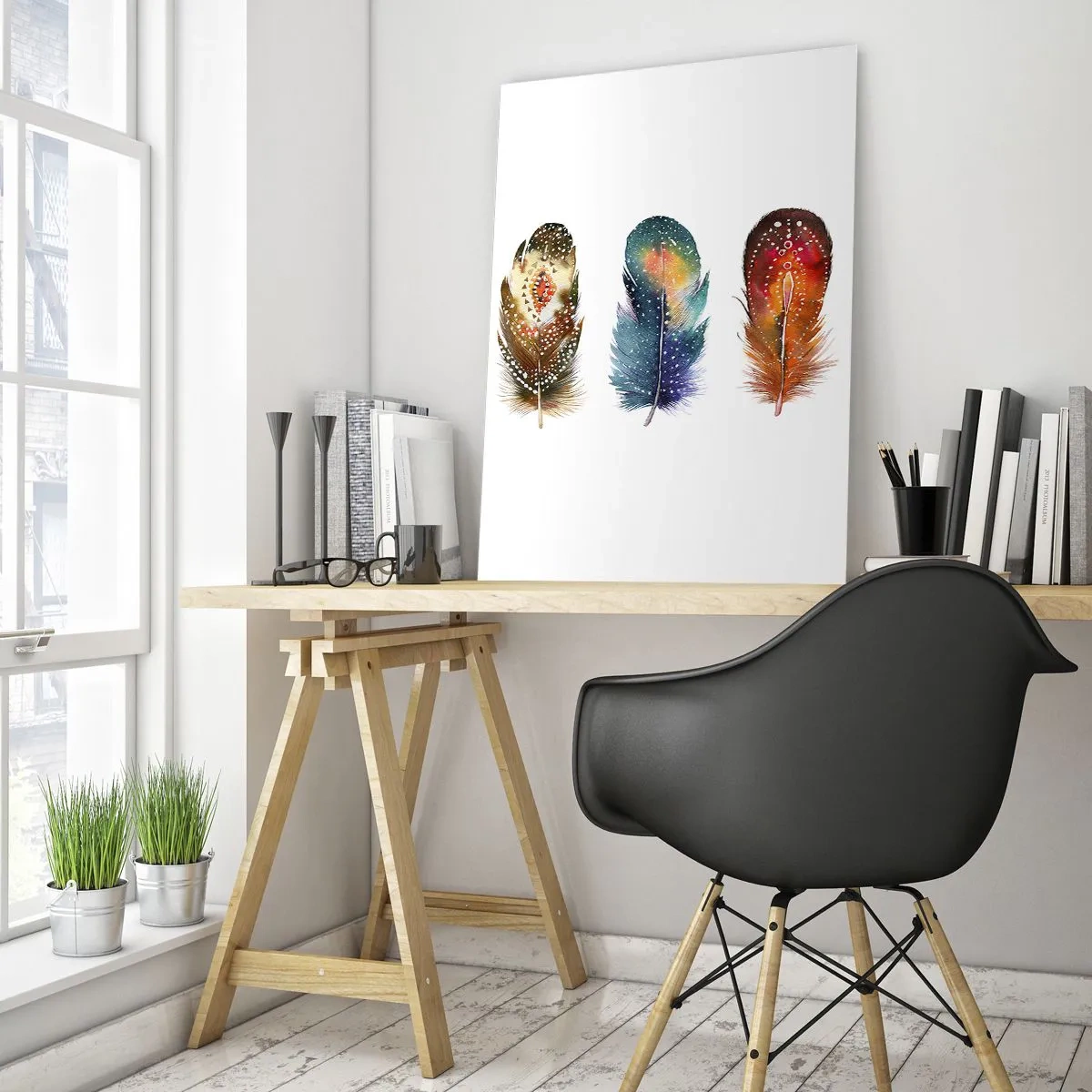 Schilderen op glas - Rituelen, ceremonies, geheimen - 50x70 cm