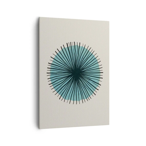 Schilderen op canvas - Stralend in het blauw - 50x70 cm