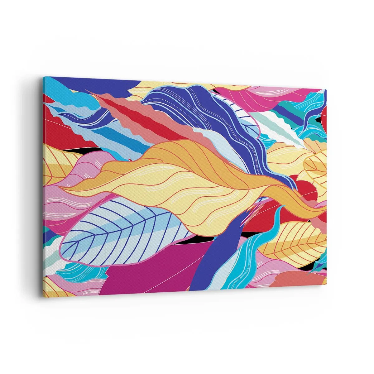 Schilderen op canvas - Een kleurrijke puinhoop - 100x70 cm