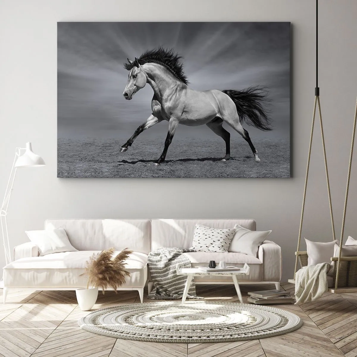 Schilderen op canvas - Geboren om te genieten - 70x50 cm