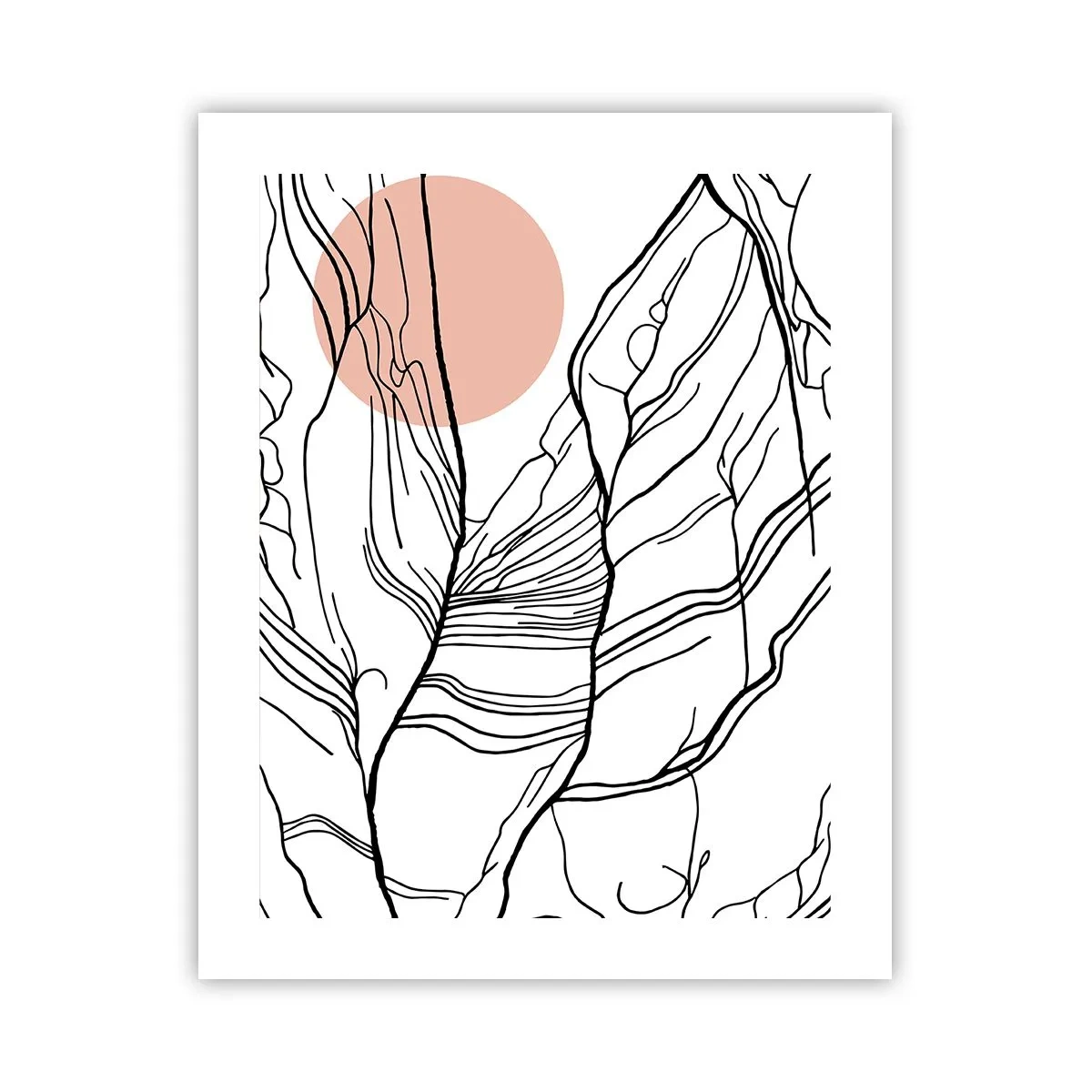 Poster - In een web van twijgen - 40x50 cm