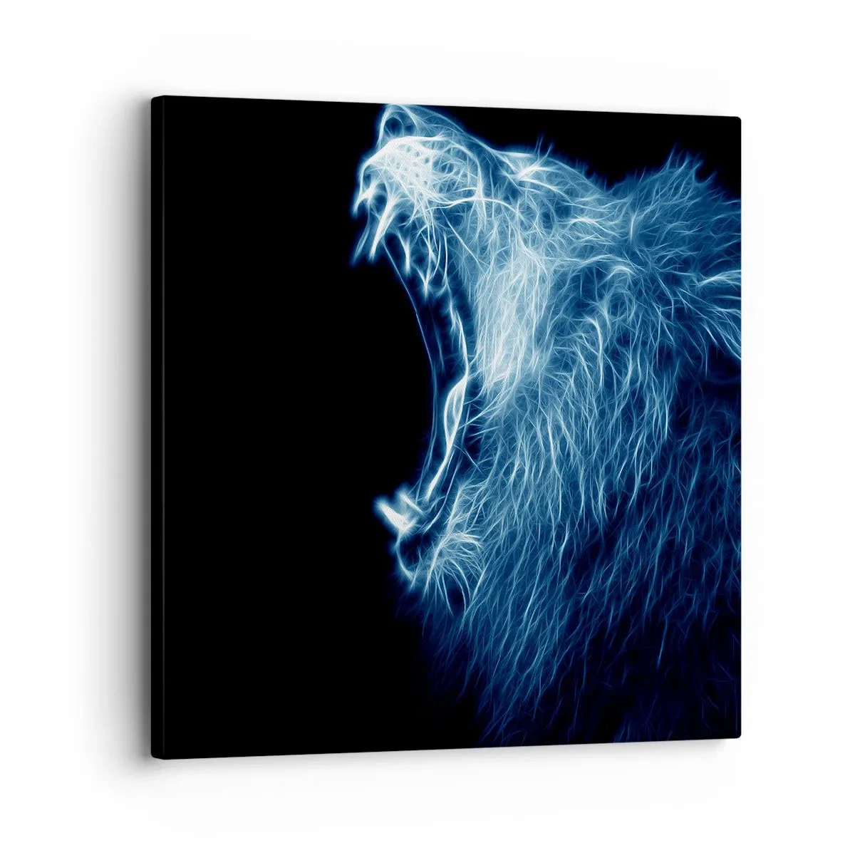 Schilderen op canvas - De vurige toorn van de koning - 30x30 cm