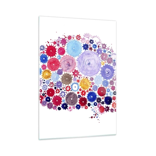 Schilderen op glas - De meest perfecte machine van de natuur - 50x70 cm