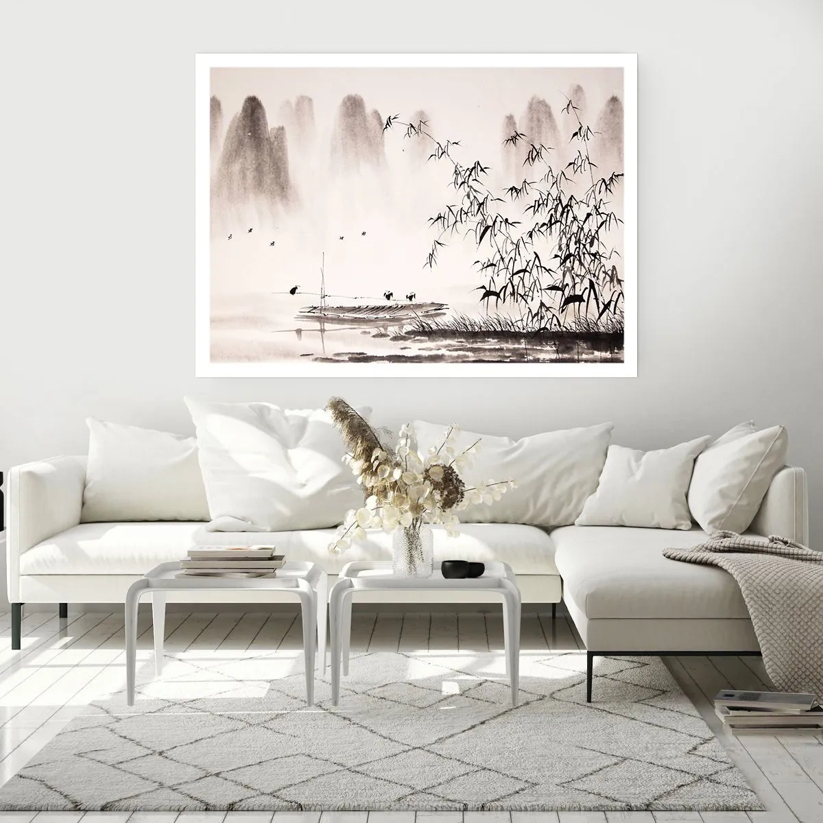 Poster - De stilte van de rijstvelden - 100x70 cm