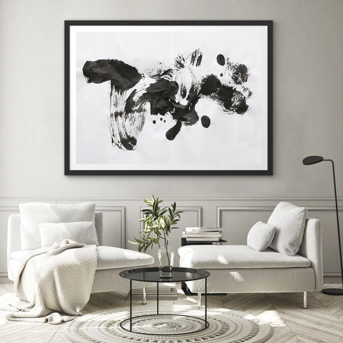 Poster in een zwarte lijst - Is er een methode voor de waanzin? - 100x70 cm