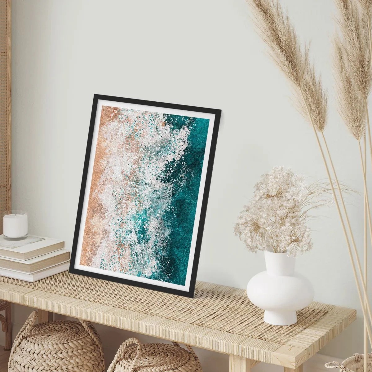 Poster in een zwarte lijst - Zeeverhalen - 30x40 cm