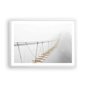 Poster in een witte lijst - Waar zal het je brengen? - 70x50 cm