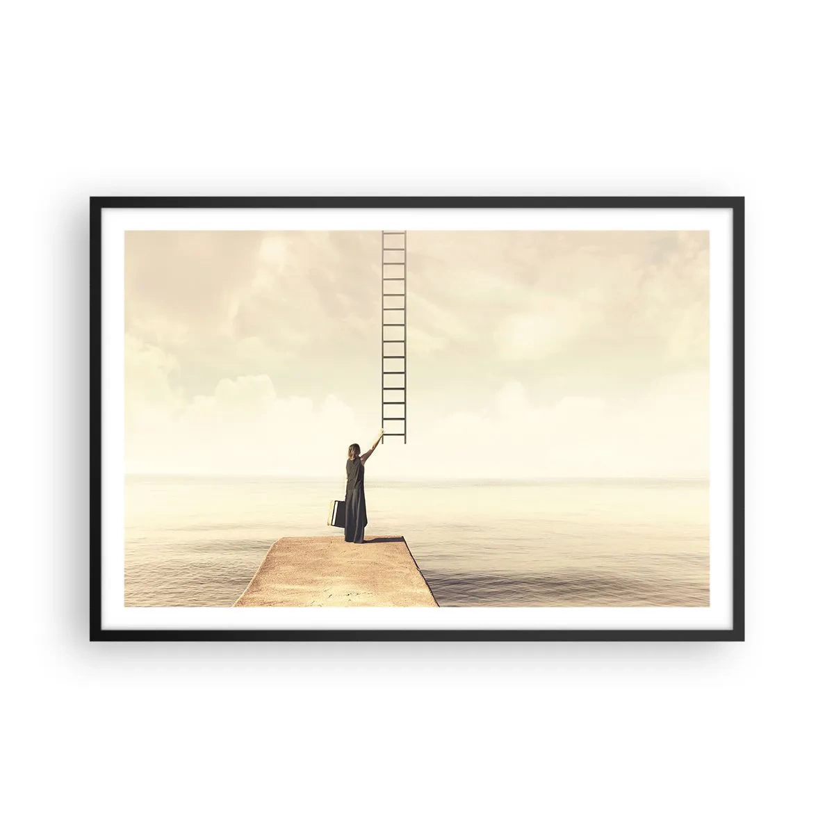 Poster in een zwarte lijst - Een magische reis - 91x61 cm