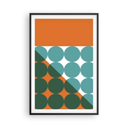 Poster in een zwarte lijst - Omhoog en diagonaal - 61x91 cm