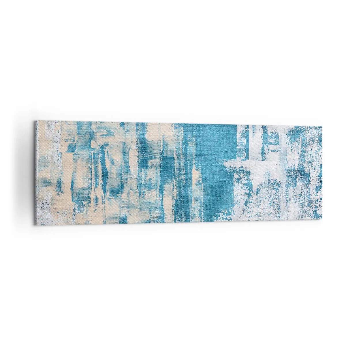 Schilderen op canvas - Door een ijspegel - 160x50 cm