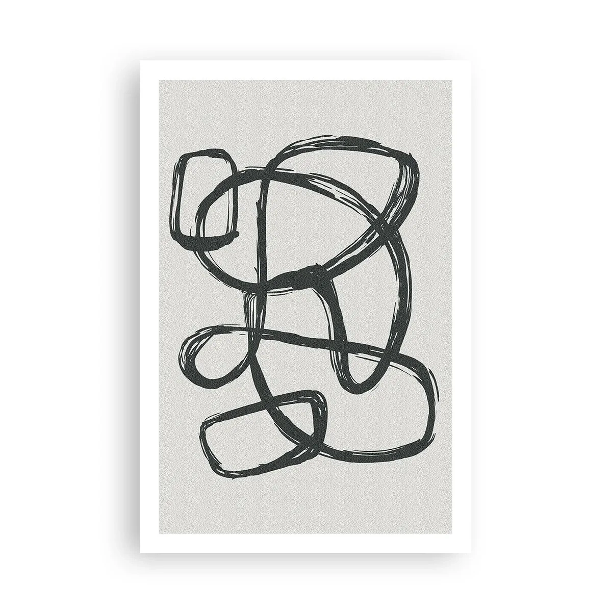 Poster - Lusvormige abstractie - 61x91 cm