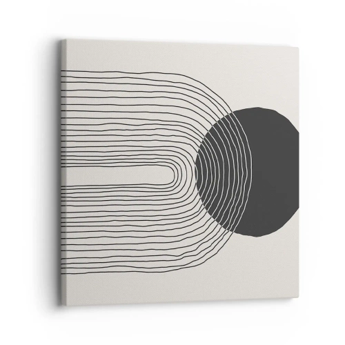 Schilderen op canvas - Bibberen en vertrouwen - 30x30 cm