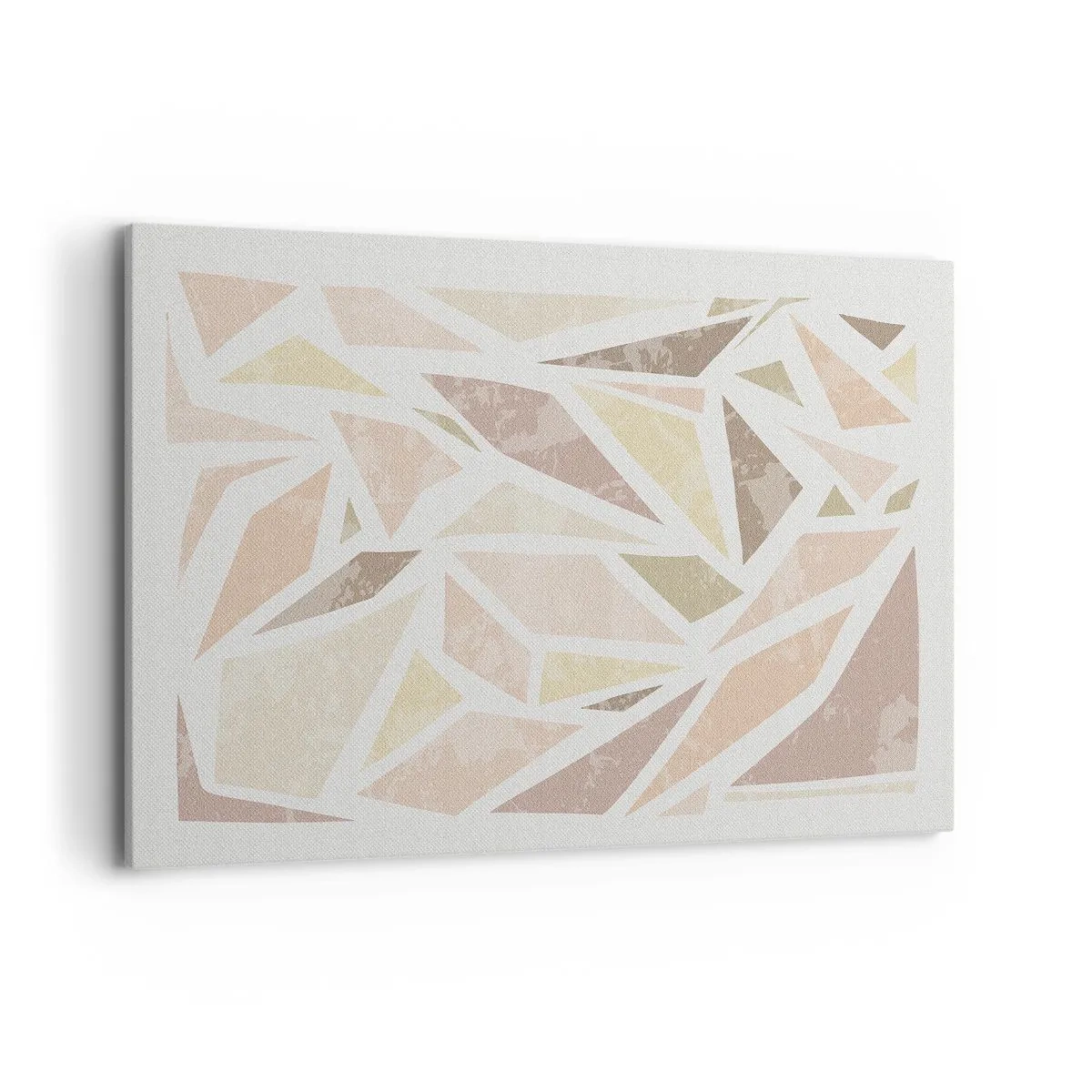 Schilderen op canvas - Gebrandschilderd glas compositie - 120x80 cm