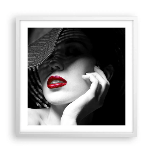 Poster in een witte lijst - Een studie in scharlaken - 50x50 cm