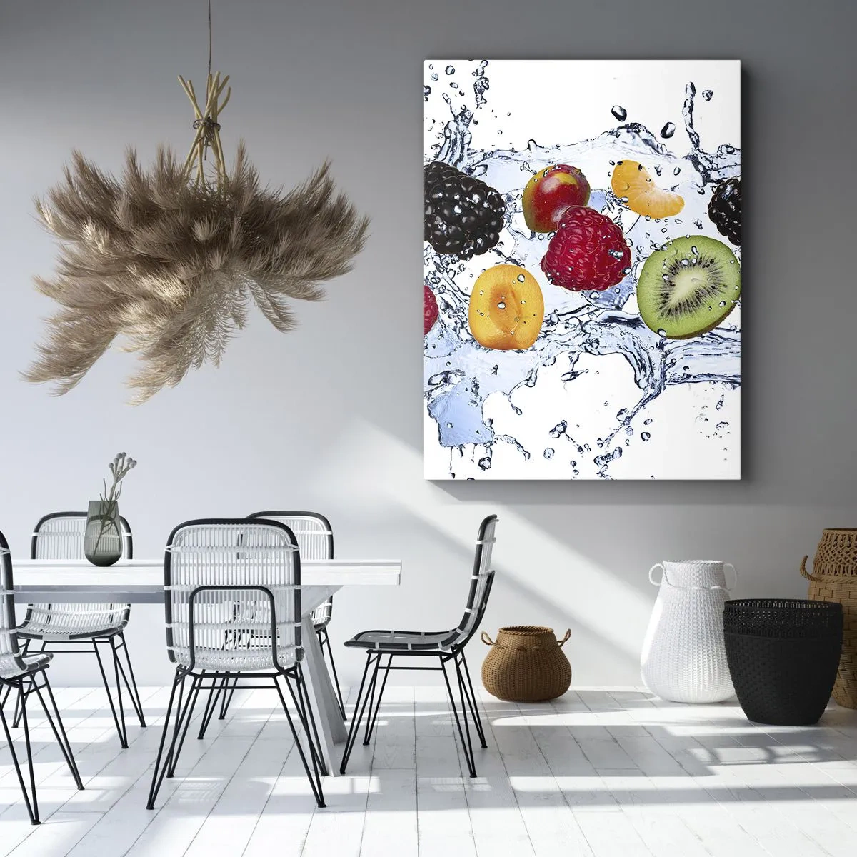 Schilderen op canvas - Veel plezier met ons - 65x120 cm