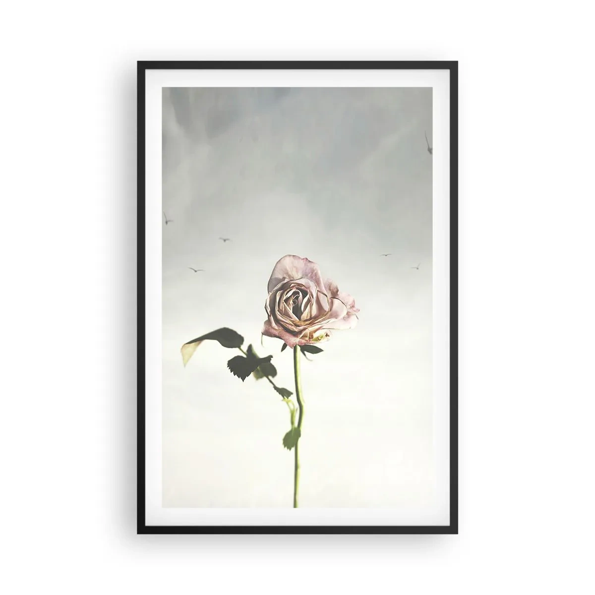 Poster in een zwarte lijst - Begroeting van de lente - 61x91 cm