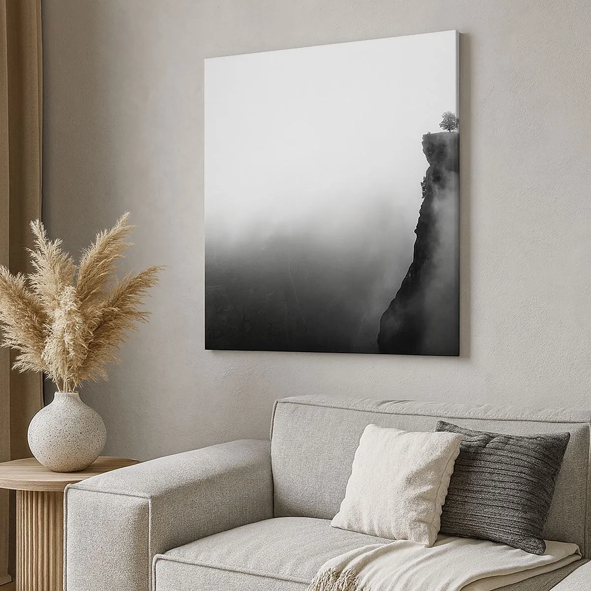 Schilderen op canvas - Aan de rand van de wereld - 30x30 cm