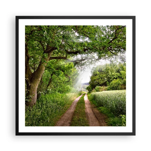 Poster in een zwarte lijst - Et in Arcadia ego - 60x60 cm