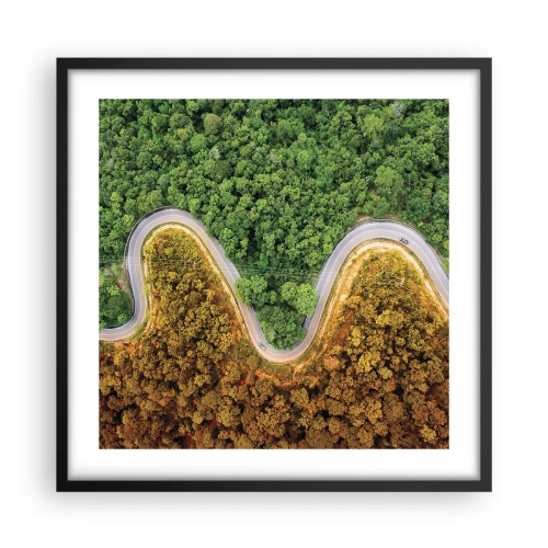 Poster in een zwarte lijst - Grenzen en doorbraken - 50x50 cm