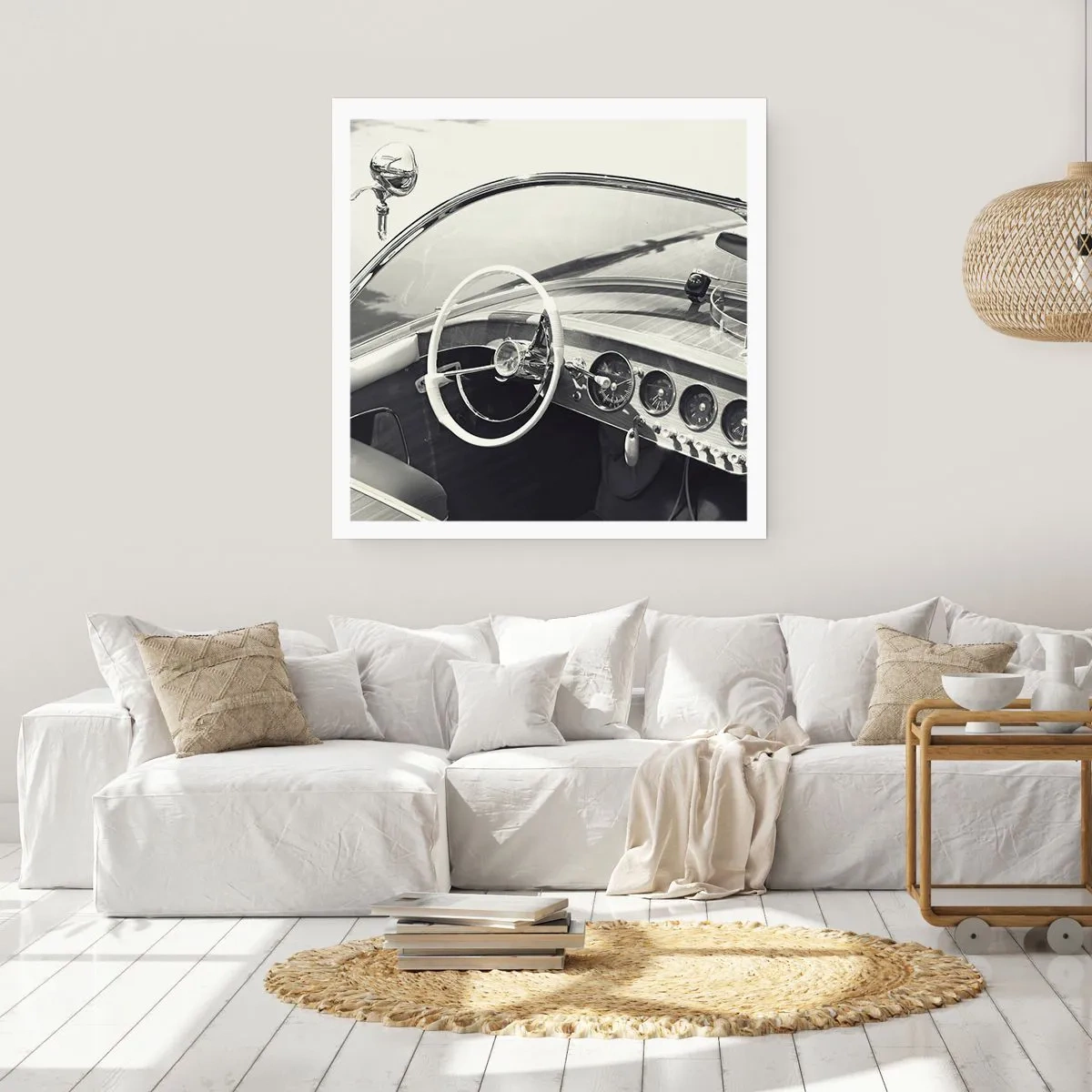 Poster - Weer voor de rijken - 30x30 cm