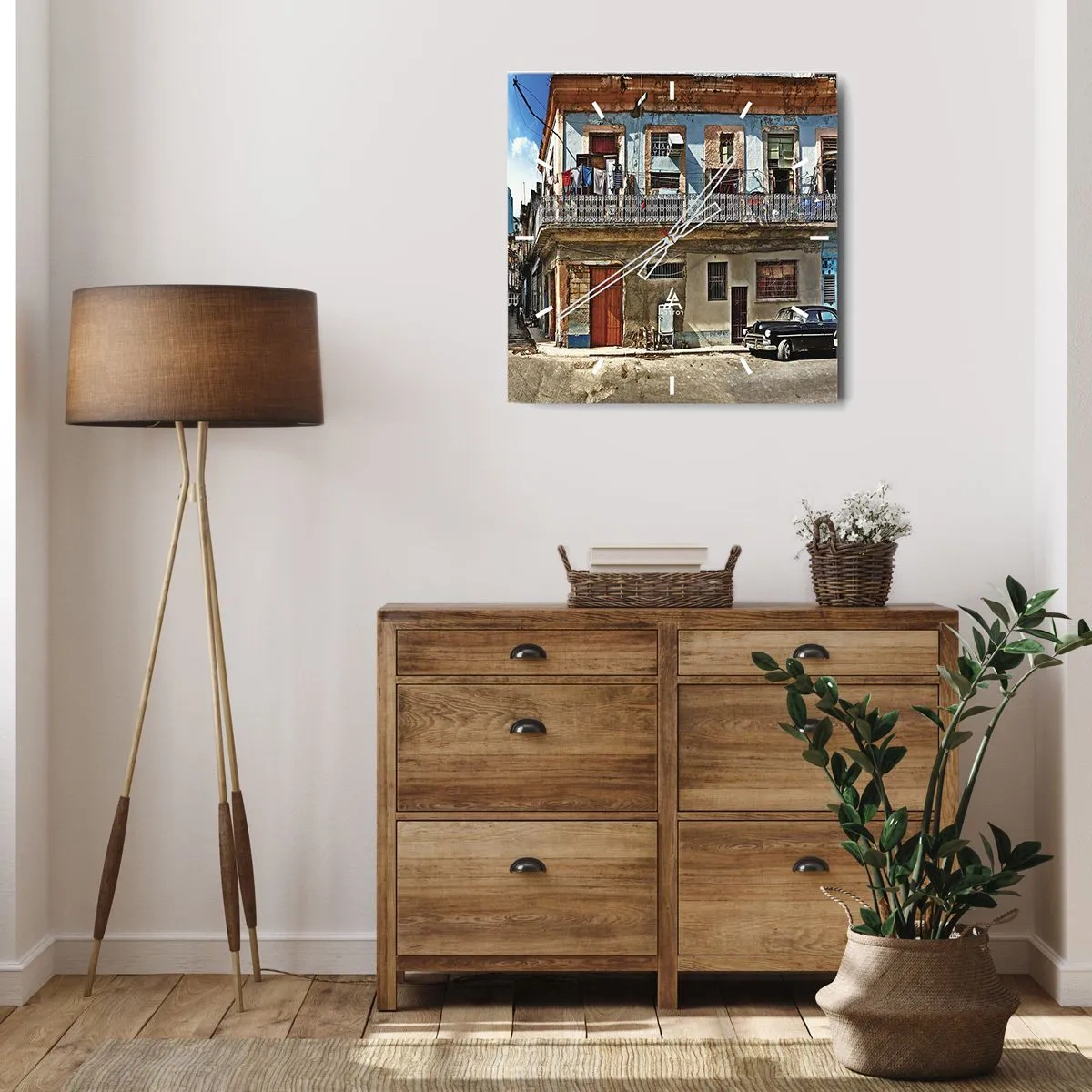 Wandklok - Klok - Havana-vibes - 30x30 cm