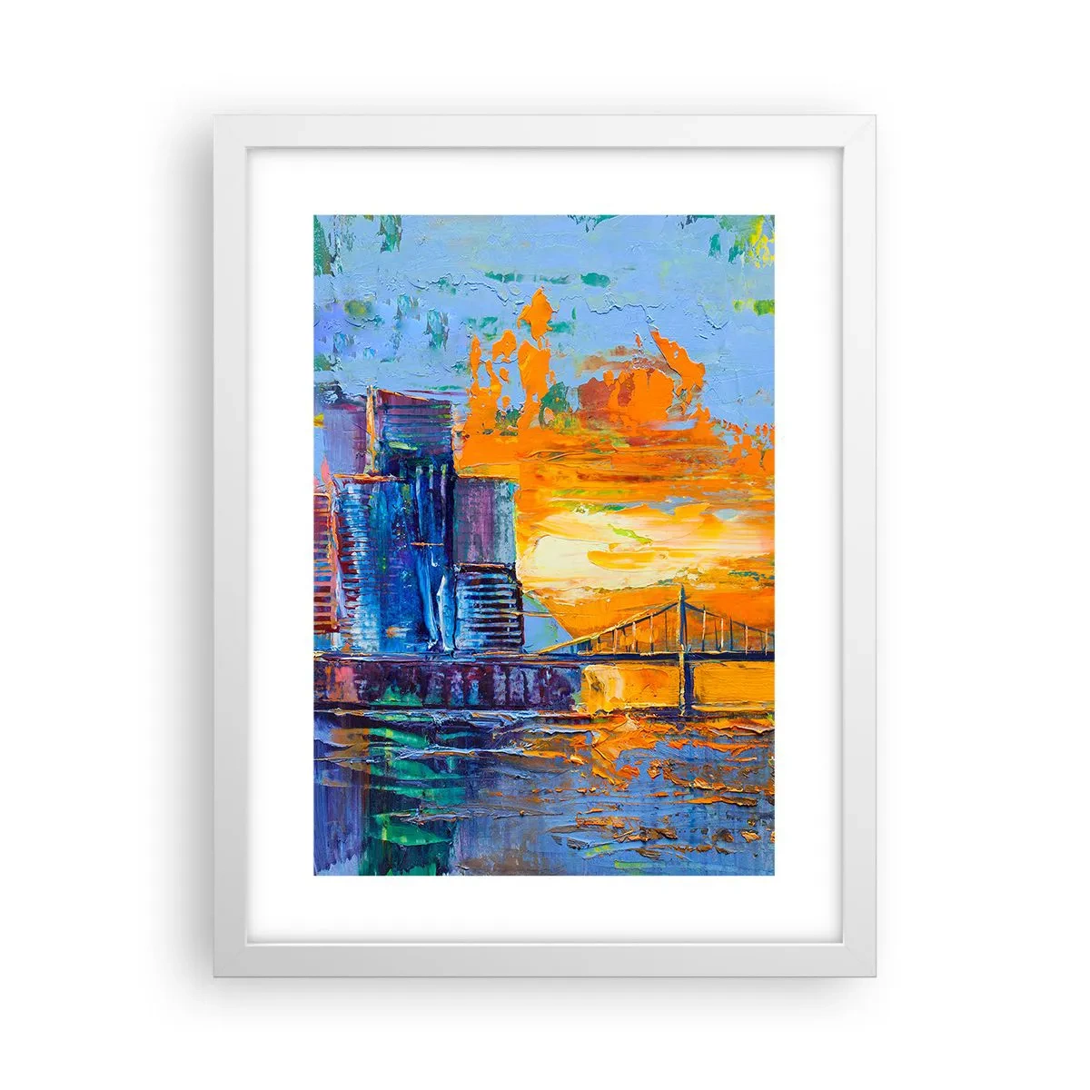 Poster in een witte lijst - Cultuur en natuur - 30x40 cm