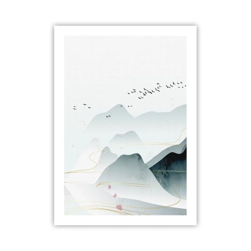 Poster - Over de toppen - 50x70 cm