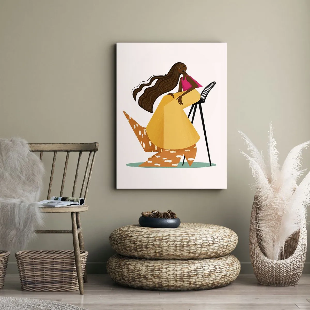 Schilderen op canvas - Fashion is ook leuk - 70x100 cm