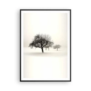 Poster in een zwarte lijst - Winterslaap - 70x100 cm