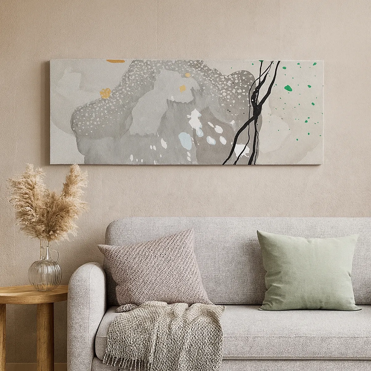 Schilderen op canvas - Organische compositie - 30x30 cm