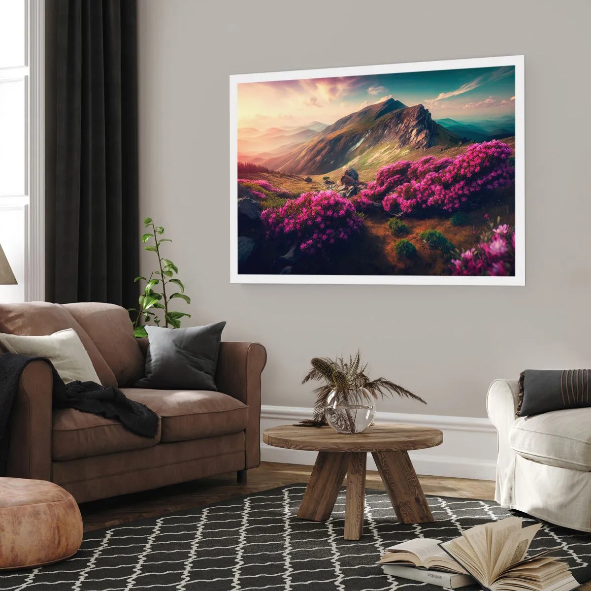 Poster - Zomer in de bergen - 70x50 cm