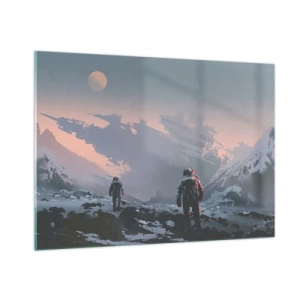 Schilderen op glas - Onder een onbekende ster - 100x70 cm