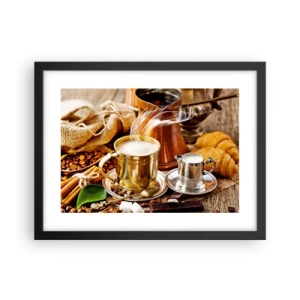 Poster in een zwarte lijst - Prettige dag! - 40x30 cm