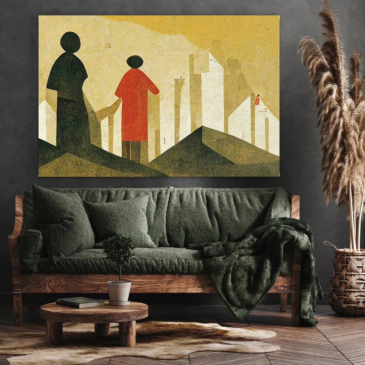 Schilderen op canvas - Er is nog een lange weg te gaan - 120x80 cm